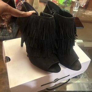 Aldo heeled opened toe boots